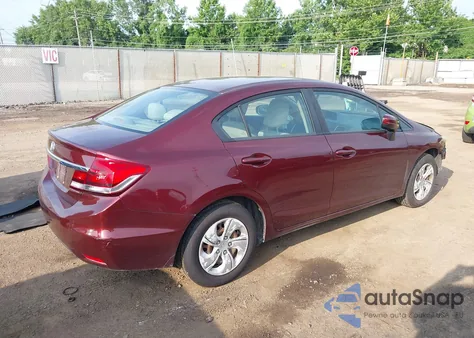 2014 Honda Civic Lx из США, поврежденный, VIN 19XFB2F54EE206424